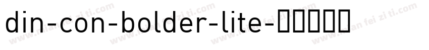 din-con-bolder-lite字体转换