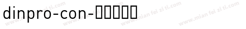 dinpro-con字体转换