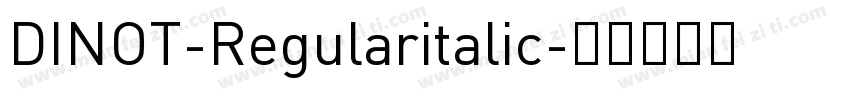 DINOT-Regularitalic字体转换