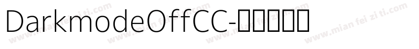 DarkmodeOffCC字体转换