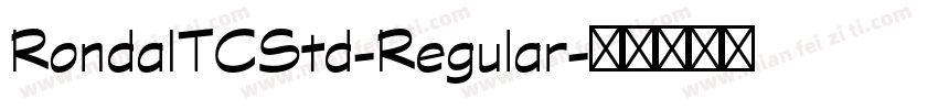 RondaITCStd-Regular字体转换