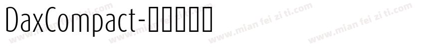 DaxCompact字体转换