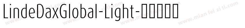 LindeDaxGlobal-Light字体转换