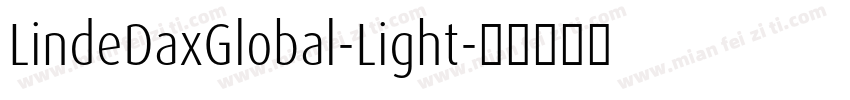 LindeDaxGlobal-Light字体转换