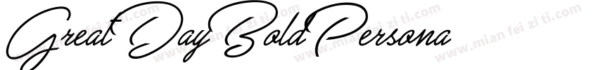 GreatDayBoldPersona字体转换