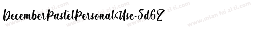 DecemberPastelPersonalUse-5d6Z字体转换