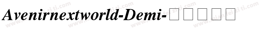 Avenirnextworld-Demi字体转换