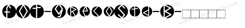 FOT-GrecoStd-B字体转换