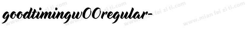 goodtimingw00regular字体转换
