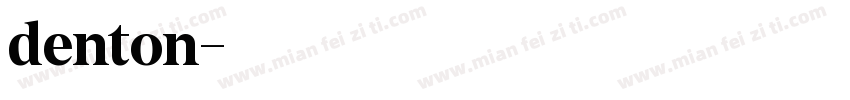 denton字体转换