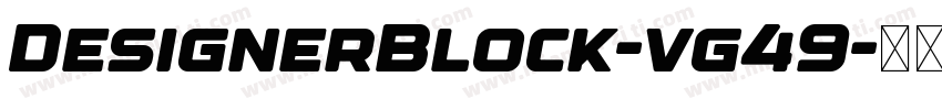 DesignerBlock-vg49字体转换