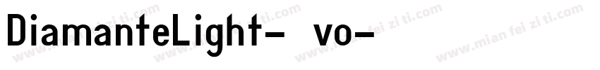 DiamanteLight-25vo字体转换