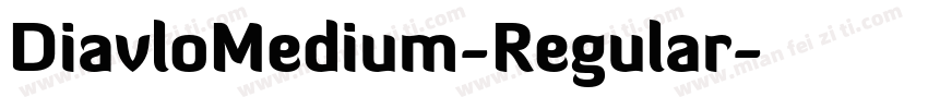 DiavloMedium-Regular字体转换