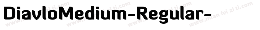 DiavloMedium-Regular字体转换
