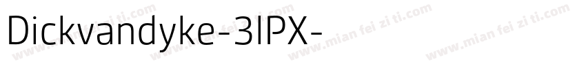 Dickvandyke-3lPX字体转换