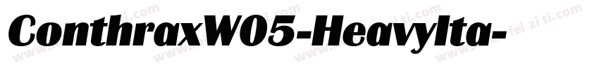 ConthraxW05-HeavyIta字体转换