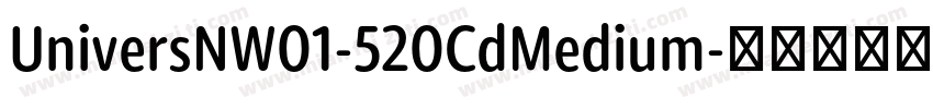 UniversNW01-520CdMedium字体转换