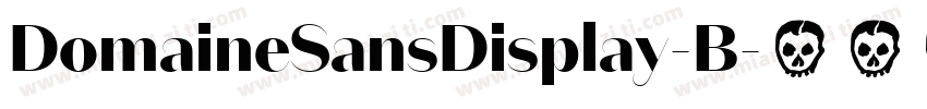 DomaineSansDisplay-B字体转换