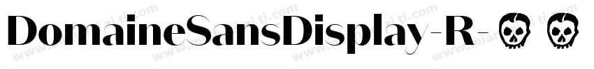 DomaineSansDisplay-R字体转换