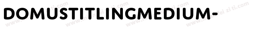 DomusTitlingMedium字体转换