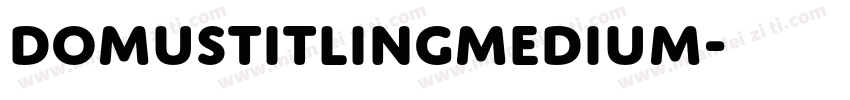 DomusTitlingMedium字体转换