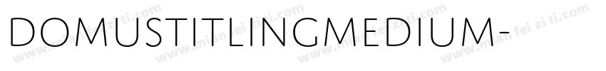 DomusTitlingMedium字体转换