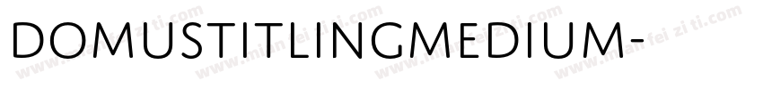 DomusTitlingMedium字体转换