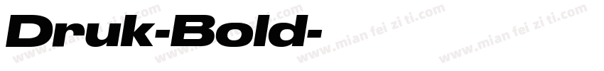 Druk-Bold字体转换