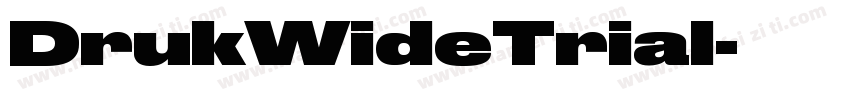 DrukWideTrial字体转换