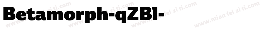 Betamorph-qZBl字体转换