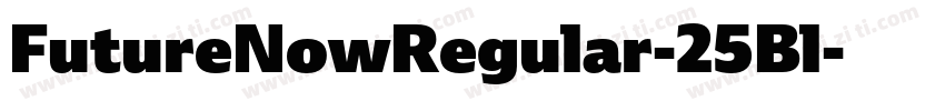 FutureNowRegular-25Bl字体转换