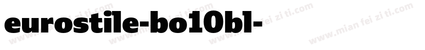 eurostile-bo10bl字体转换