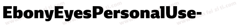 EbonyEyesPersonalUse字体转换