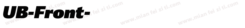 UB-Front字体转换