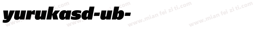 yurukasd-ub字体转换