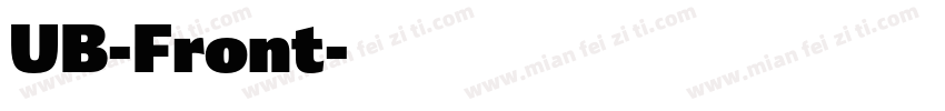 UB-Front字体转换