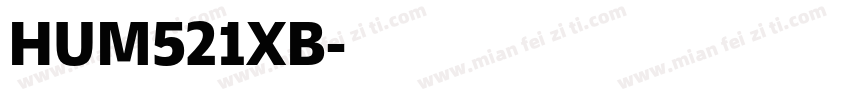 HUM521XB字体转换