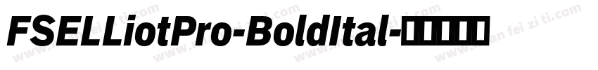 FSELLiotPro-BoldItal字体转换