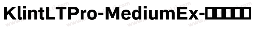 KlintLTPro-MediumEx字体转换