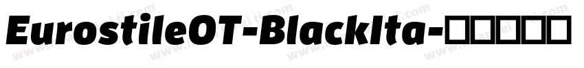 EurostileOT-BlackIta字体转换