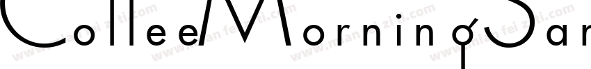 CoffeeMorningSans字体转换