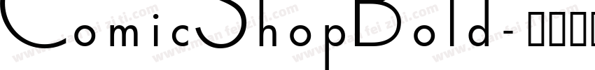 ComicShopBold字体转换