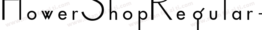 FlowerShopRegular-e6mx字体转换