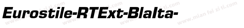 Eurostile-RTExt-BlaIta字体转换