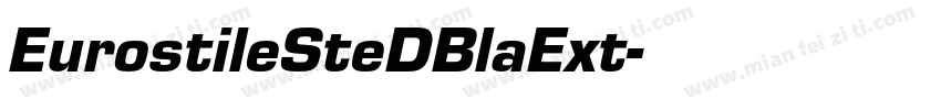 EurostileSteDBlaExt字体转换