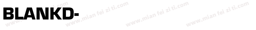 BLANKD字体转换