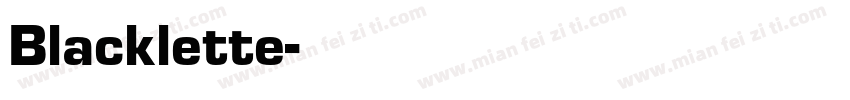Blacklette字体转换