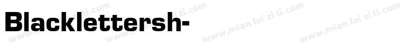 Blacklettersh字体转换