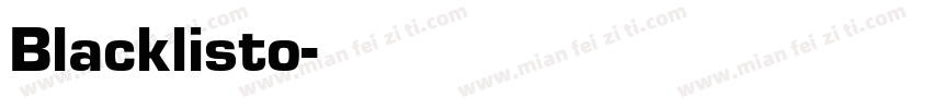 Blacklisto字体转换