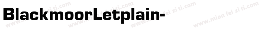 BlackmoorLetplain字体转换